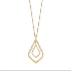 Kendra Scott Simon Long Pendant Necklace In Gold Tone